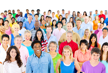 Large group of people